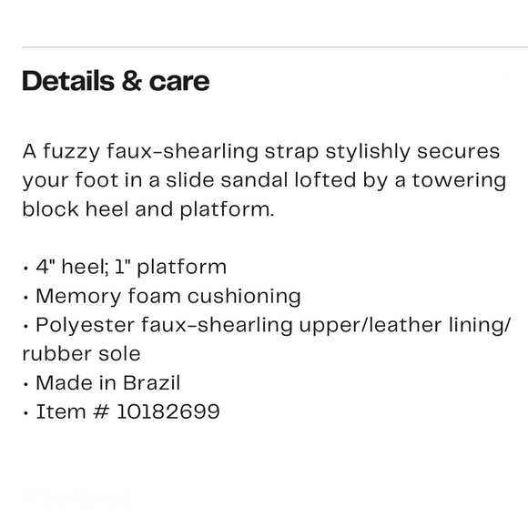 INTENTIONALLY BLANK Cream Tian Faux Shearling Slide Sandals Womens Size 10 - Picture 11 of 11